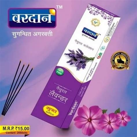 Vardaan Charcoal Bamboo Stick Lavender Incense Sticks at best price in Varanasi