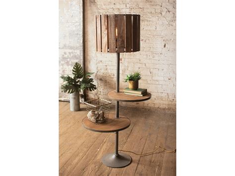 Kalalou Accessories Floor Lamp with Shelves 534269 - Kittle's Furniture - Indiana