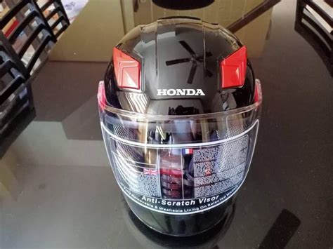 Honda Original Half Face Helmet (with free bag), Motorbikes, Motorbike ...