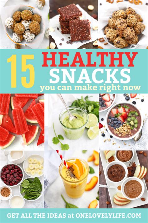 15+ Healthy Snacks You Can Make Right Now • One Lovely Life