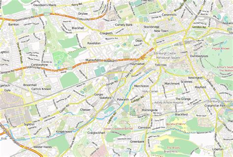 Tynecastle Stadium Stadtplan mit Luftbild und Unterkünften von Edinburgh