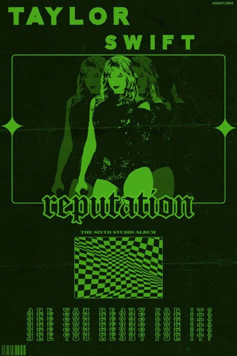 the poster for taylor swift's reputation tour