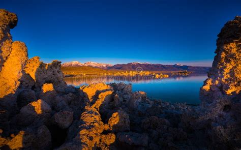 Mono Lake Sunrise stock photo. Image of america, reflection - 74401896