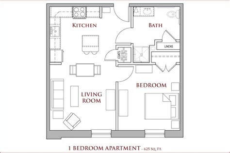 Cony Street Flatiron Apartments - 1 Bedroom Apartment - 625 square feet