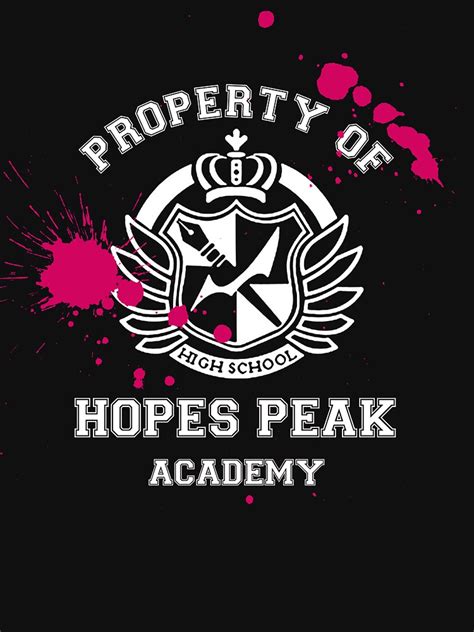 "Property of Hope's Peak Academy" T-shirt for Sale by kew0113 | Redbubble | danganronpa t-shirts ...