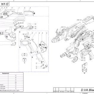 DVa Gun Black Cat Skin - Overwatch - Printable 3d model - STL f 3D ...