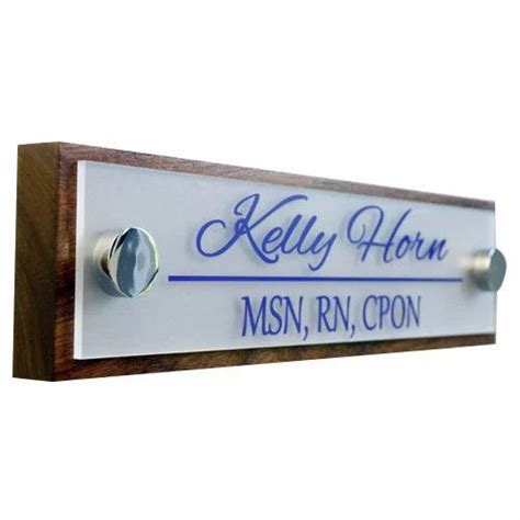 Rectangle Door Name Plate, Size: 30 X 8 Cm at Rs 15/square inch in Chennai | ID: 17207058912