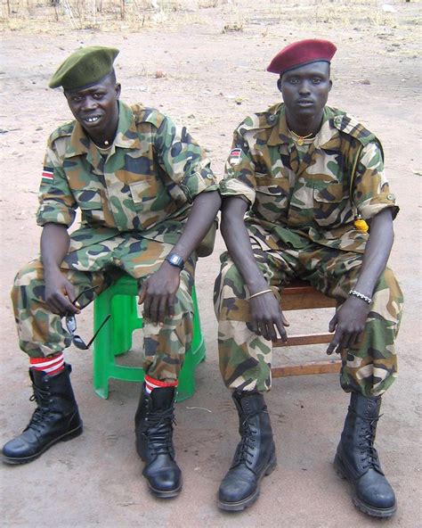 Sudan Sudanese Army ranks land ground forces combat field uniforms military equipment grades UK ...