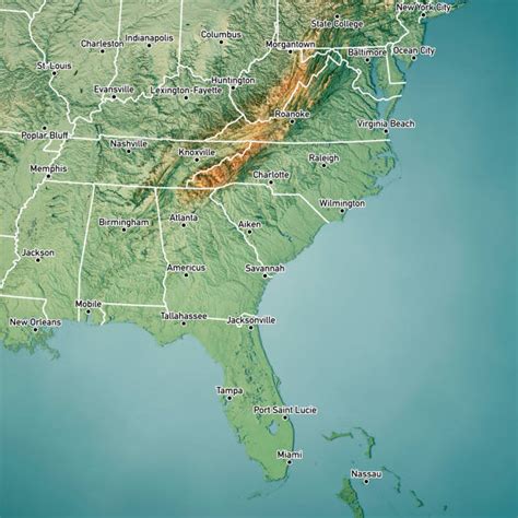 Appalachian Mountains Map