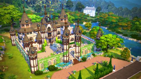 Mod The Sims - No CC - Fully furnished Medieval Castle - 50x50 in 2021 ...