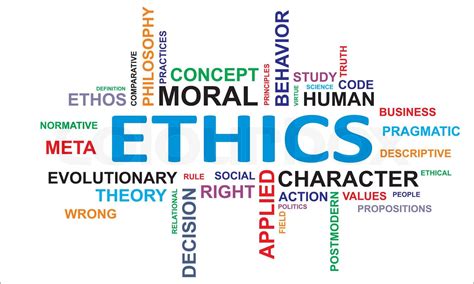 word cloud - ethics | Stock vector | Colourbox