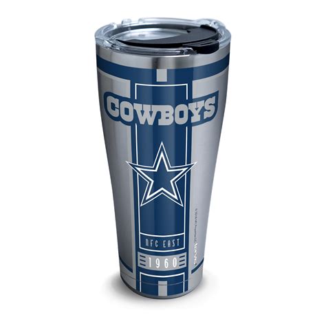 NFL Dallas Cowboys Blitz 30 oz Stainless Steel Tumbler with lid ...