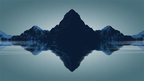 1920x1080 Resolution Minimal Mountains 1080P Laptop Full HD Wallpaper ...