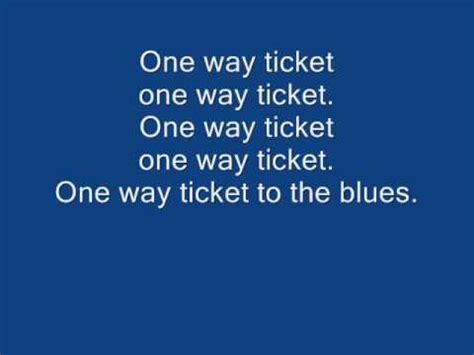 [最も欲しかった] one way ticket lyrics 275756-One way ticket lyrics eruption