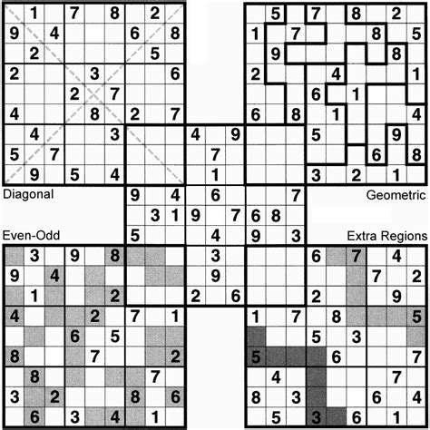 Math Games:Sudoku Variations