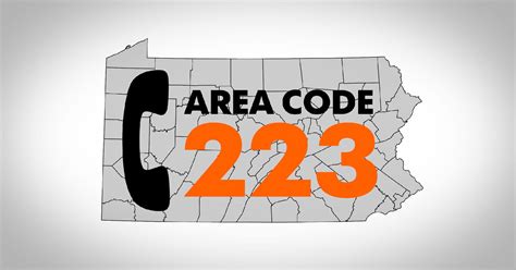 Local area code 223 to overlay current 717