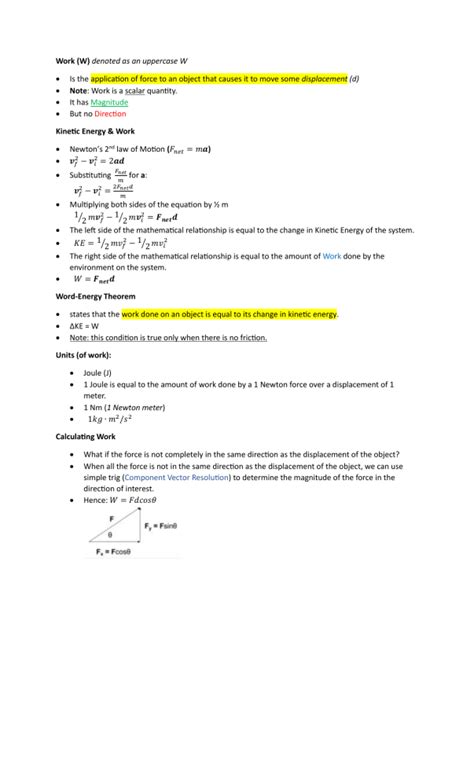 (Work) Physics Reviewer