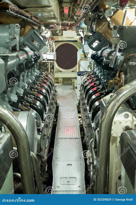 Vintage Submarine Engine Room Stock Image - Image of powerhouse, nautical: 35339829