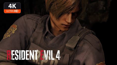 Leon RE2 Remake RPD Outfit Resident Evil 4 Remake MOD Gameplay $ - YouTube