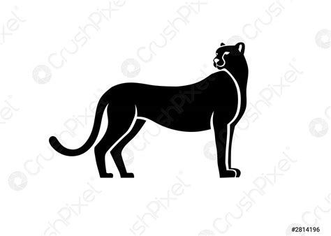 Silhouette of cheetah - stock vector 2814196 | Crushpixel