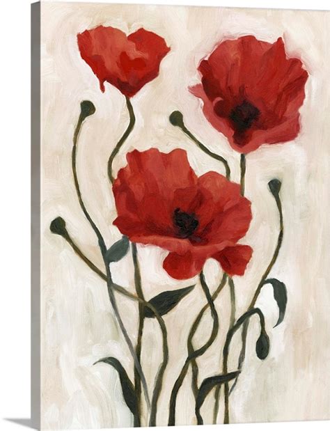 Poppy Bouquet I | Great Big Canvas