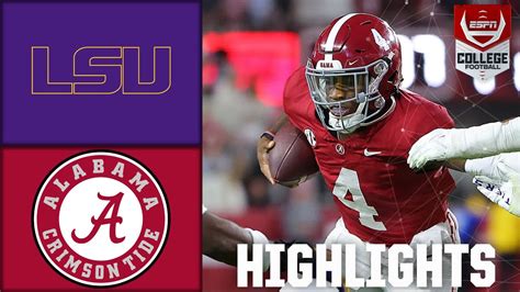 LSU Tigers vs. Alabama Crimson Tide | Full Game Highlights - Win Big Sports