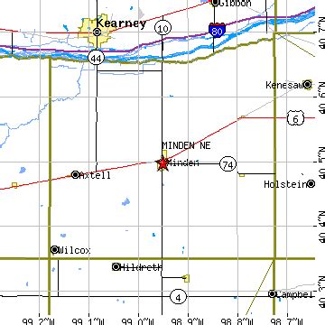 Minden, Nebraska (NE) ~ population data, races, housing & economy