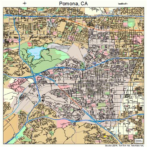 Map Of Pomona California - Sammy Coraline