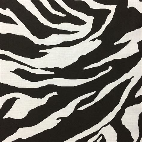 Zebra Print Cotton Polyester Fabric Broadcloth 60" Wide - Fabric Wholesale Direct