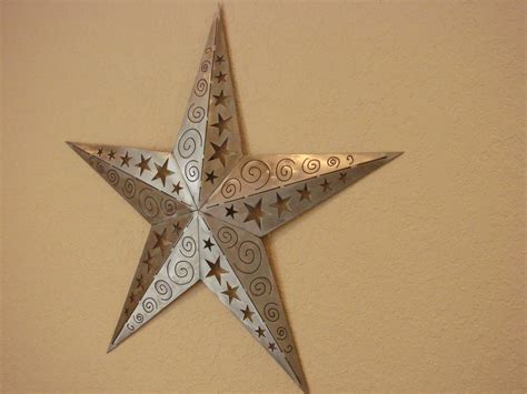 3D Ornamental Texas Star Metal Wall Art