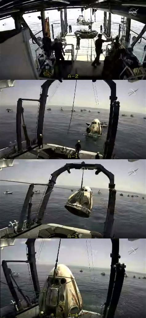 NASA Astronauts safely splash down after first commercial crew flight ...