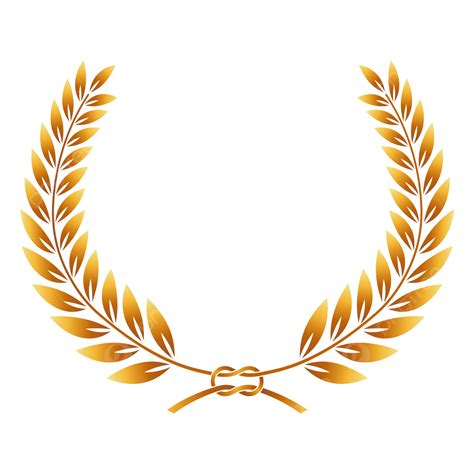 Golden Laurel Wreath Vector Illustration, Gold, Laurel Wreath, Awards PNG and Vector with ...