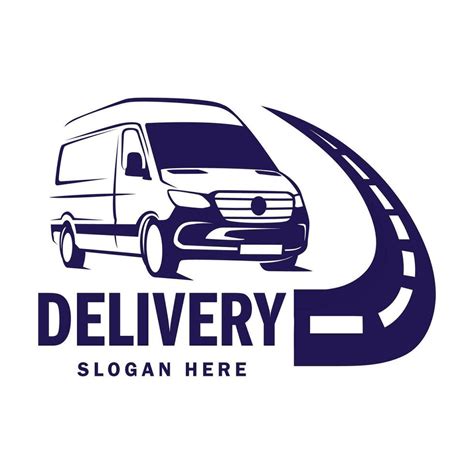 Delivery van logo design template. Delivery services logo template ...