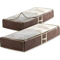 Zober Zippered Underbed Storage Bag 42 L x 18 W x 6 H, Breathable ...