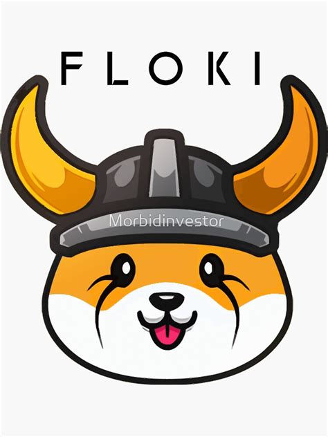 "FLOKI Token Simple Logo - Floki inu coin Merch" Sticker by ...