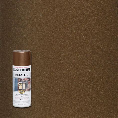 Rust-Oleum Stops Rust 11 oz. Vintage Metallic Dark Copper Protective Spray Paint 286525 - The ...