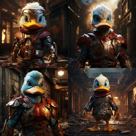 Donald Duck as Superhero