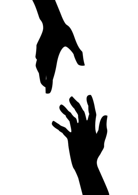 Image result for african american man hand reaching down | Hand silhouette, Hands reaching out ...