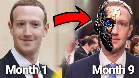 Mark Zuckerberg's Incredible Transformation from a Human to a Robot - YouTube