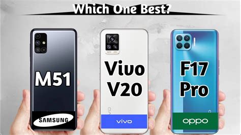 Vivo V20 vs Samsung M51 vs Oppo F17 Pro - YouTube