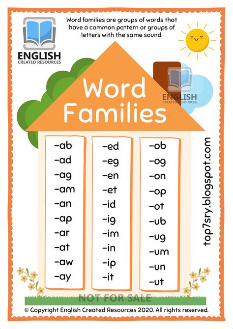 Free Printable An Word Family Worksheets