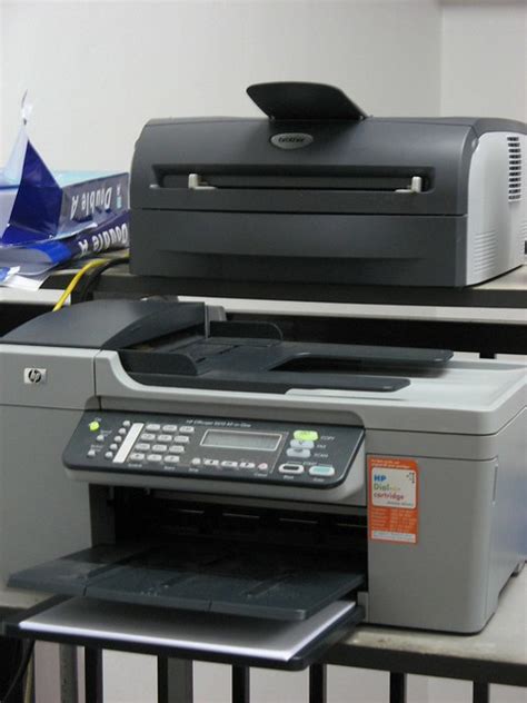 Brother HL-2070N Network Laser Printer and HP Officejet 5610 All-in-One ...