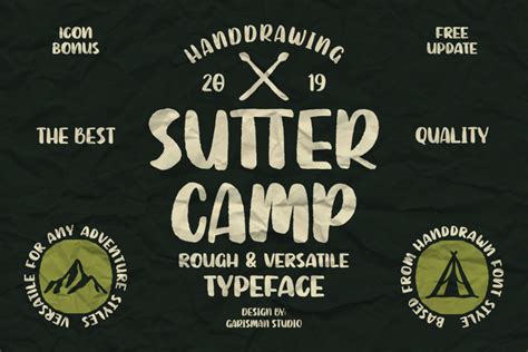 Sutter Camp Font | dafont.com