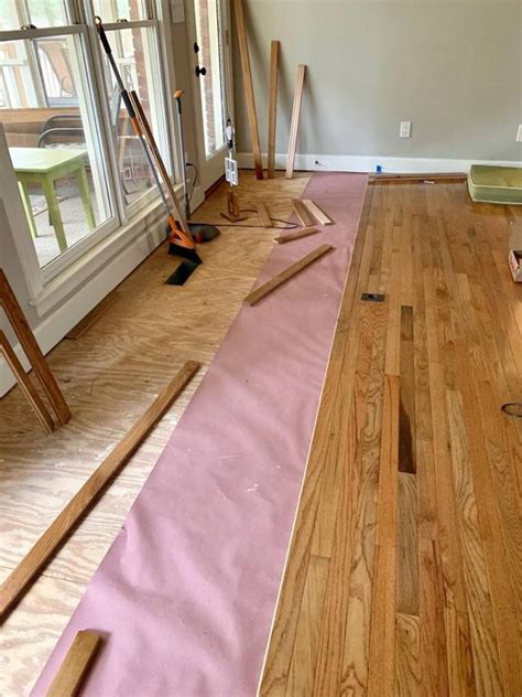 How We Installed Hardwood Floors DIY | Diy hardwood floors, Diy flooring, Unfinished hardwood ...