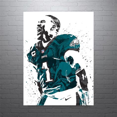 Jalen Hurts Philadelphia Eagles Football Poster Man Cave - Etsy