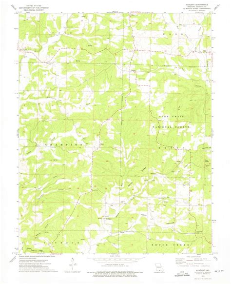 Vanzant, MO (1973, 24000-Scale) Map by United States Geological Survey | Avenza Maps