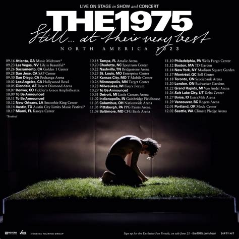 The 1975 Announce 2023 North American Tour