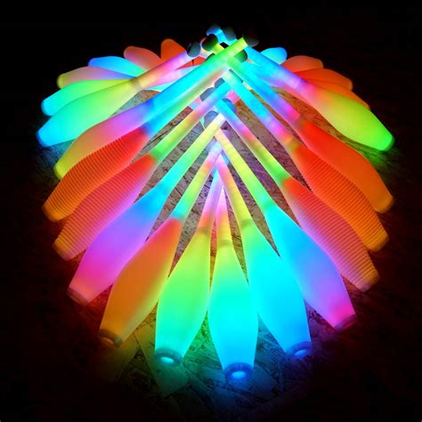 vision LED juggling clubs - flowtoys - lifetime warranty