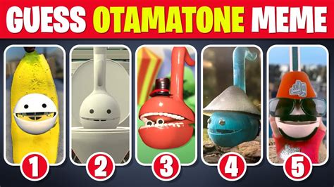 Guess OTAMATONE Meme | Smurf Otamatone, Skibidi Toilet Otamatone, Banana Otamatone #269 - YouTube