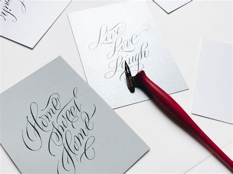 Pointed pen calligraphy by Jugina Demianenko on Dribbble